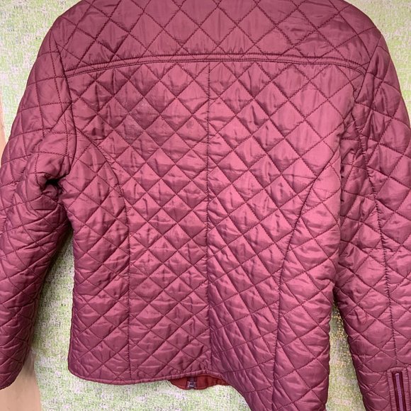buffalo david bitton | Burgundy Quilted Jacket - Women Size Medium (M) - Picture 4 of 9
